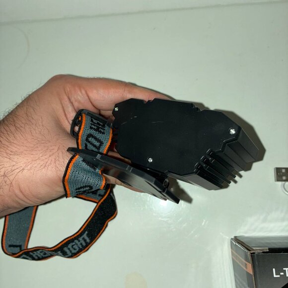 4-Pack 5LED Headlamp Rechargeable with Built in 18650 Headlight Camping USB C - Picture 6 of 11